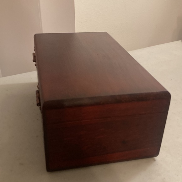 Vintage Small Cedar Chest Trinket Box - Picture 2 of 5